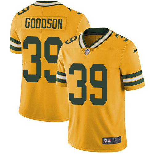 Nike Packers #39 Demetri Goodson Yellow Men's Stitched NFL Limited Rush Jersey